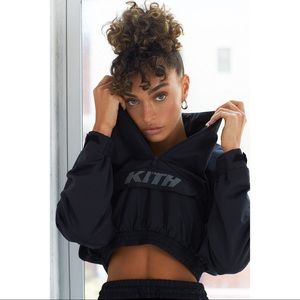 KITH Theo Track Jacket in Black, size S